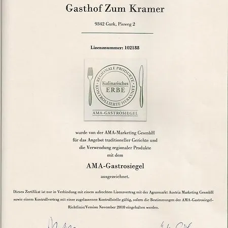 Gasthof Zum Kramer Hotel 3*