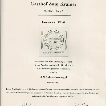 Gasthof Zum Kramer Hotel 3*